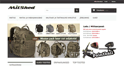 Desktop Screenshot of milshed.com